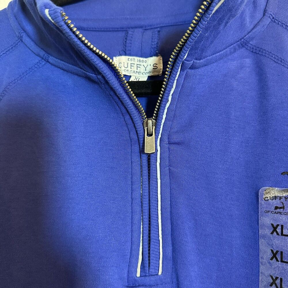 CUFFY'S CAPE COD QUALITY COTTON Quarter Zip  PULLOVER--XL--